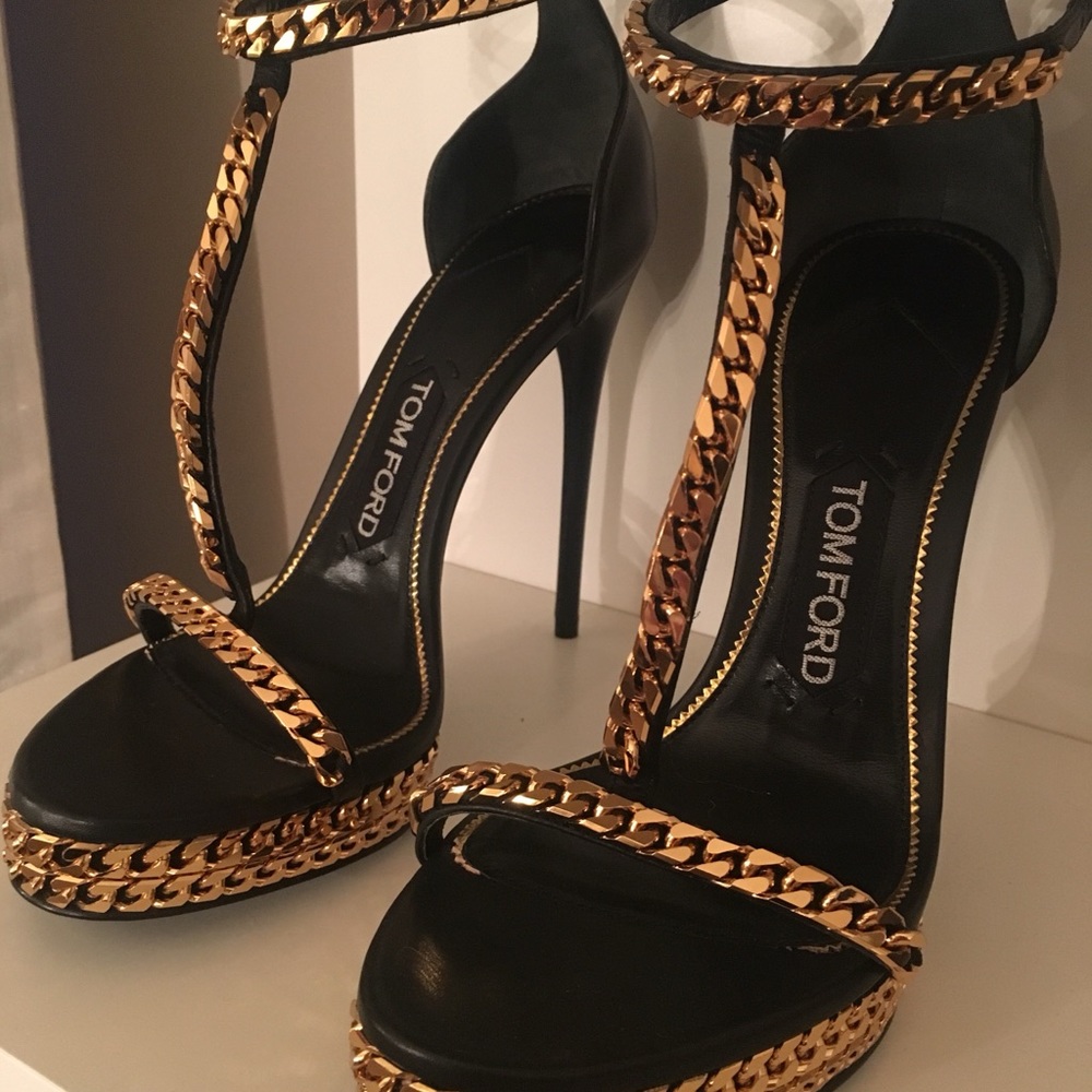 Tom Ford Curbchain Platform heel